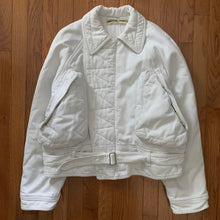 Load image into Gallery viewer, 1980s Katharine Hamnett Cropped MK3 Belted Jacket with Large Front Gusset Pockets - Size L