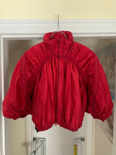 Load image into Gallery viewer, aw2007 Issey Miyake APOC Cropped Red Jacket with Pleats and Ribbing Details - Size S