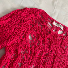 Load image into Gallery viewer, 2002 Junya Watanabe Pink Grunge Spider Web Knit - Size M
