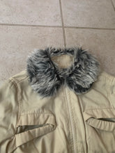 Load image into Gallery viewer, 1990s Dexter Wong Super Cropped Faux Collared Bomber Jacket with Extended Hem Ribbing - Size M