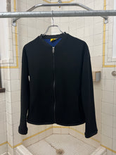 Load image into Gallery viewer, 2000s Mandarina Duck Black Cropped Contemporary Textured Zipper Cardigan - Size XS