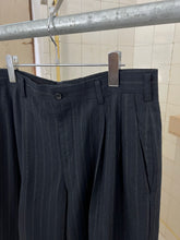Load image into Gallery viewer, aw1993 Comme des Garcons Homme Plus Pleated Pinstripe Trousers with Bleach Dipped Hems - Size L