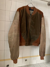 Load image into Gallery viewer, 1990s Armani Painted Corduroy and Velour Bomber - Size XL