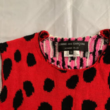 Load image into Gallery viewer, ss2018 CDGH+ Red Leopard Print Knitted Vest - Size M
