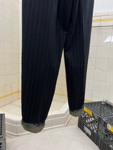 Load image into Gallery viewer, aw1993 Comme des Garcons Homme Plus Pleated Pinstripe Trousers with Bleach Dipped Hems - Size L