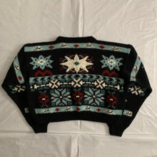 Load image into Gallery viewer, 1990s Katharine Hamnett Cropped Nordic Intarsia Sweater - Size M