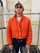 Load image into Gallery viewer, 1990s Armani Orange Iridescent Cropped Puffer - Size S