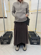 Load image into Gallery viewer, 2000s Mandarina Duck Brown Skirt with Center Pleat and Side Snap Detailing - Size M