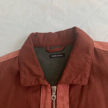 Load image into Gallery viewer, 1990s Armani Object Dyed Bordeaux Blouson with Pink Contrast Pipping - Size XL