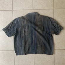 Load image into Gallery viewer, 1980s Issey Miyake Cropped Multi-toned Linen Weave Shirt - Size M