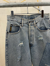 Load image into Gallery viewer, 1990s Armani Oriental Tiger Applique Washed Denim - Size S