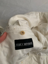 Load image into Gallery viewer, ss1993 Issey Miyake Cropped Linen Work Jacket - Size XL