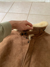 Load image into Gallery viewer, 1990s Armani Tan Suede Mouton Jacket - Size L