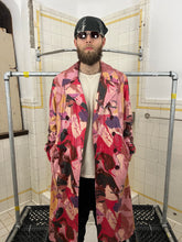 Load image into Gallery viewer, aw1997 Yohji Yamamoto Polyurethane Coated Abstract Print Trench Coat - Size OS