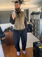 Load image into Gallery viewer, aw1992 Issey Miyake Khaki Quilted Nylon Hidden Cargo Pocket Vest - Size XL