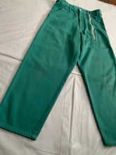 Load image into Gallery viewer, 1990s CDGH+ Wide Teal Workpants with Off Center Zipper Gimmick - Size L