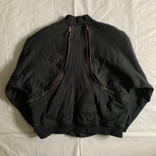 Load image into Gallery viewer, 1980s Issey Miyake Dual Backzip Heavy Cotton Bomber Jacket with Asymmetric Closure - Size XL