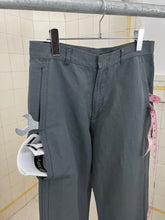Load image into Gallery viewer, 2000s Mandarina Duck Faded Aqua Green Double Stacked Side Seam Pocket Trousers - Size M