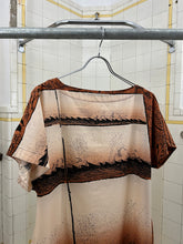 Load image into Gallery viewer, 1980s Issey Miyake Graphic Landscape Long Dress Shirt - Size M