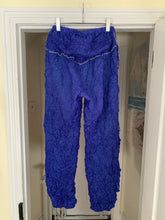 Load image into Gallery viewer, aw1999 Issey Miyake Blue Crinkled Bungee Pants - Size M