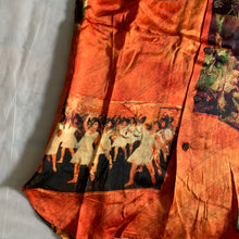 Load image into Gallery viewer, ss2004 Yohji Yamamoto Orange Silk Asian Motif Sleeveless Shirt - Size XL