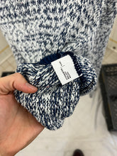 Load image into Gallery viewer, 1980s Marithe Francois Girbaud x Maillaparty Loose Heather Knit with Denim Boatneck Detail - Size M