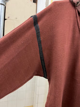 Load image into Gallery viewer, aw1983 Marithe Francois Girbaud x Maillaparty Burnt Red Sweater with Overlocked Neck and Waxed Seam Details - Size S