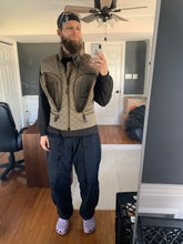 Load image into Gallery viewer, aw1992 Issey Miyake Khaki Quilted Nylon Hidden Cargo Pocket Vest - Size XL