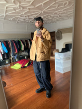 Load image into Gallery viewer, 1980s Emporio Armani Coated Cotton Wide Jacket with Packable hood and 3D front pockets - Size XL