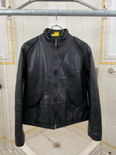 Load image into Gallery viewer, 2000s Mandarina Duck Contemporary Padded Leather Jacket - Size S