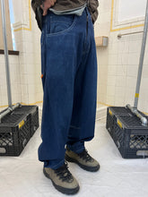 Load image into Gallery viewer, 1990s Mickey Brazil Blue Jeans with Cinch Hem Detail - Size M