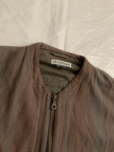 Load image into Gallery viewer, 1990s Armani Cropped Linen Collarless Swing Jacket - Size XL