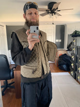 Load image into Gallery viewer, aw1992 Issey Miyake Khaki Quilted Nylon Hidden Cargo Pocket Vest - Size XL