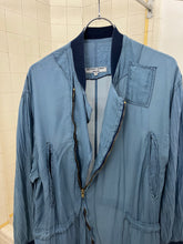 Load image into Gallery viewer, 1980s Katharine Hamnett Aqua Blue Silk Flight Suit - Size OS
