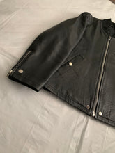 Load image into Gallery viewer, 1990 CDGH Cropped Black Leather Bomber Jacket - Size OS