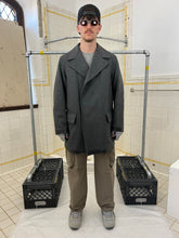 Load image into Gallery viewer, Late 1990s Mandarina Duck Rubberized Cuff and Hem Peacoat - Size L
