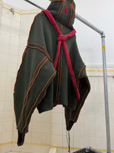 Load image into Gallery viewer, Seeing Red Green Dyed Elephant Trunk Hoodie with Red Token Bag - Size OS