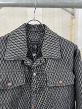 Load image into Gallery viewer, 1990s Dexter Wong Textured Synthetic Cropped Trucker Jacket - Size M