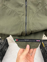 Load image into Gallery viewer, 2000s Griffin Green Combat Jacket with Back Pouch Pocket - Size M