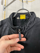Load image into Gallery viewer, 2000s Mandarina Duck Contemporary Padded Leather Jacket - Size XS