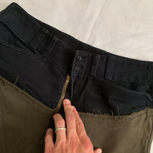 Load image into Gallery viewer, aw2004 Issey Miyake Reconstructed Switch Fabric Paneling Pants - Size L