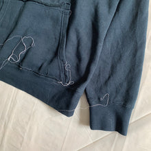 Load image into Gallery viewer, Kiko Kostadinov x Stussy Prototype Flip Body Reconstructed Navy Hoodie - Size XL