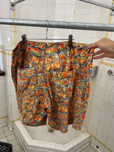 Load image into Gallery viewer, 1980s Katharine Hamnett Orange Paisley Print Shorts - Size XL