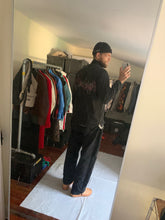 Load image into Gallery viewer, 1990s Yohji Yamamoto Pixelated Soundwave Graphic Zip-up Shirt - Size L