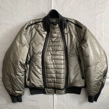 Load image into Gallery viewer, aw1994 Issey Miyake Dual Zip Robocop Bomber with Coated Nylon - Size XL