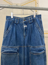 Load image into Gallery viewer, 1980s Marithe Francois Girbaud Denim Shuttle Cargo Pants - Size M
