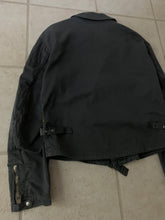 Load image into Gallery viewer, 1990s Armani Faded Grey Cotton Biker Jacket - Size M