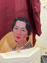 Load image into Gallery viewer, ss2002 Yohji Yamamoto Maroon Silk Gauze Saeko Jacket - Size L