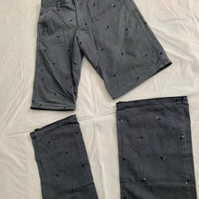 Load image into Gallery viewer, 2000s Lad Musician Gunmetal Modular Zip Offs with Pill Embroidery - Size M