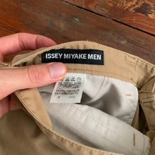 Load image into Gallery viewer, 2010s Issey Miyake Beige Tactical Trousers with Side Seam Zippers - Size M